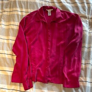 Anna and Frank Fuchsia Silk Blouse